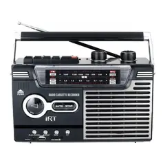 IRT - Radio Retro Clásico Casette Portátil Bluetooth USB