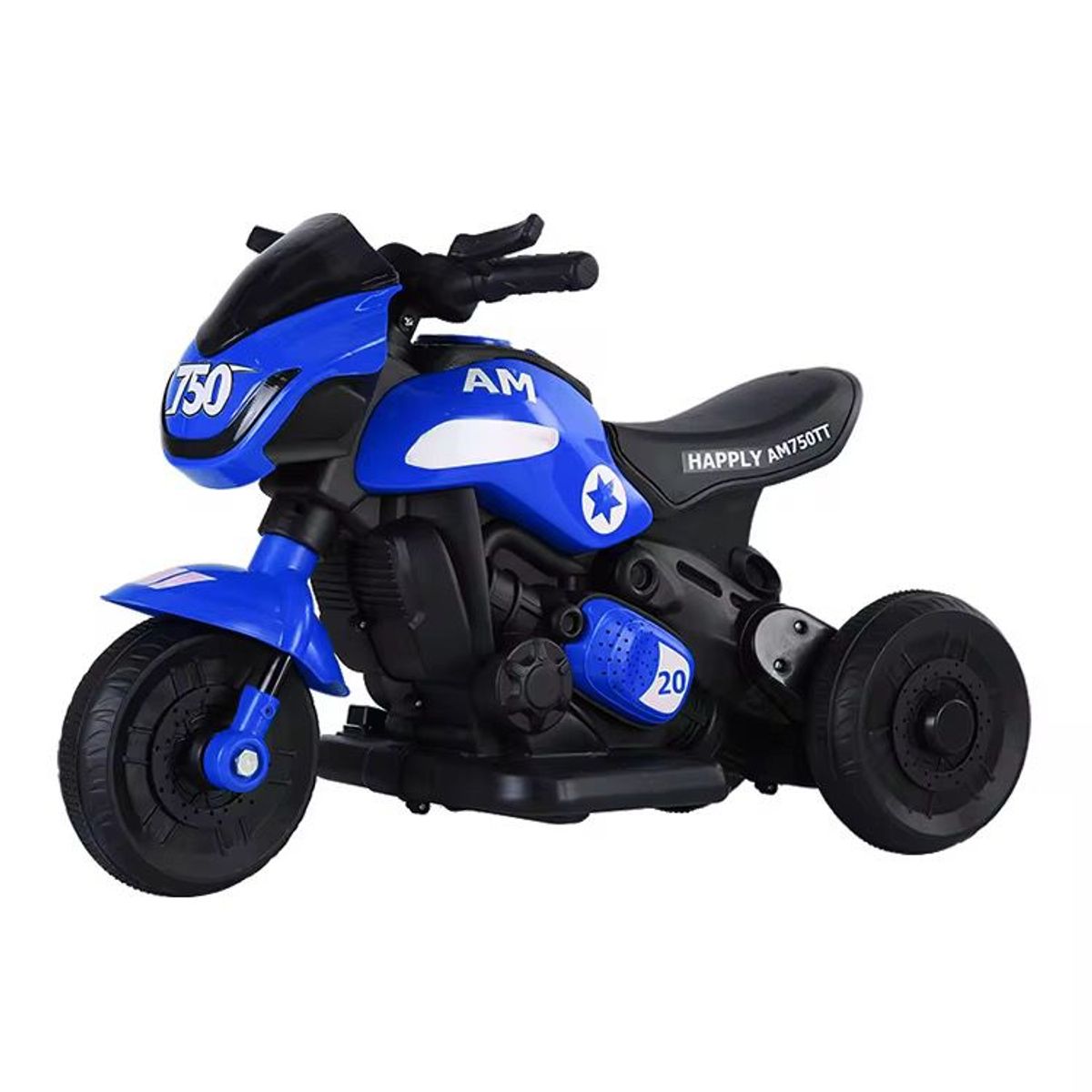GENERICO - MOTO ELECTRICA 3 RUEDAS A BATERIA AZUL