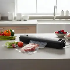 GENERICO - Máquina Selladora Al Vacío Automática para Alimentos Conserva Frescura FIGOIMPORT