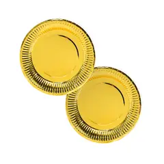 GENERICO - PLATO 7 CARTON DORADO METALLIC X6