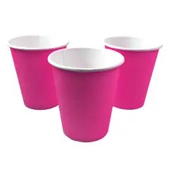 GENERICO - VASO 7 CARTON FUCSIA X10 PCS X1 UNI
