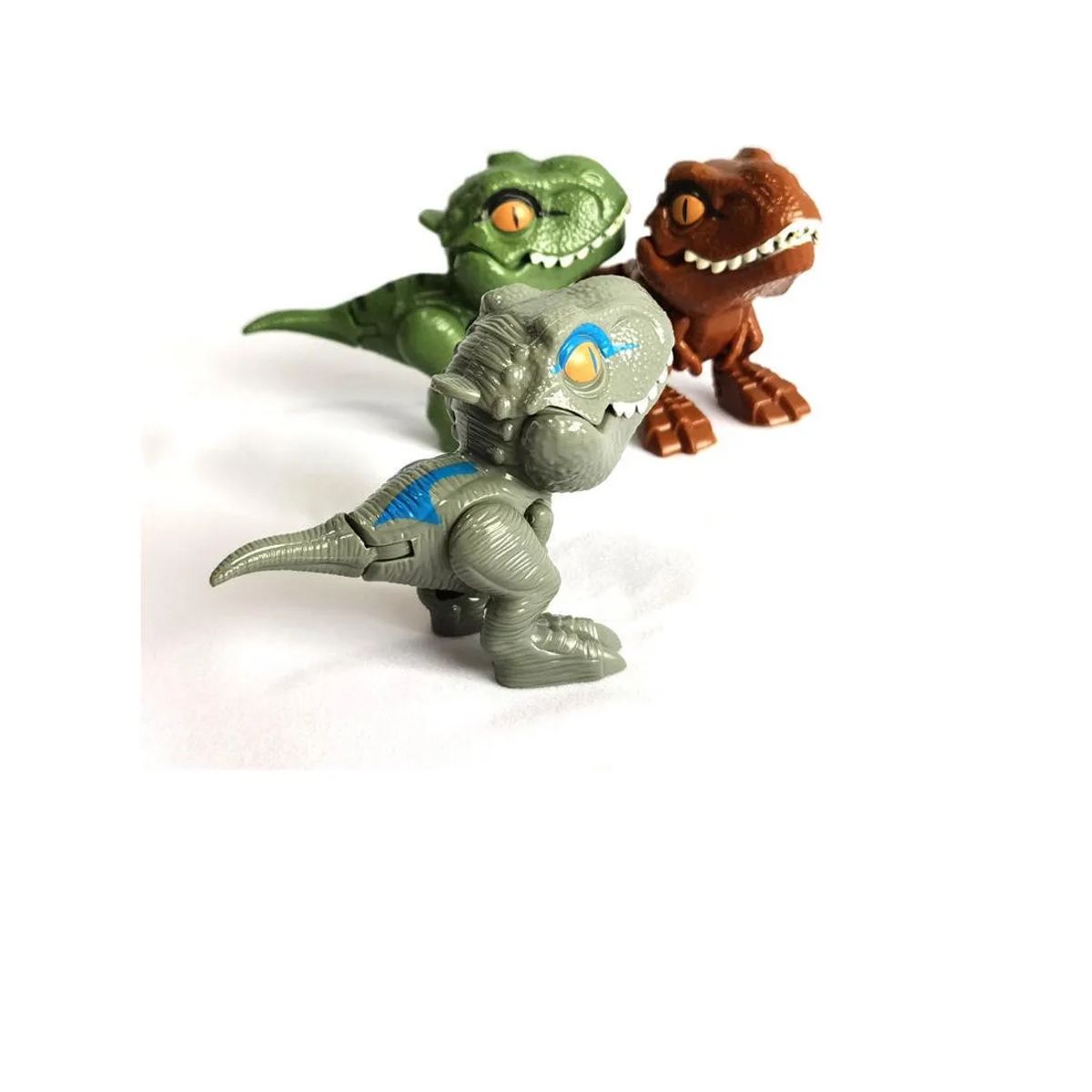 GENERICO - Juguete Set 4 Dinosaurios Interactivos Mini T Rex Para Niños