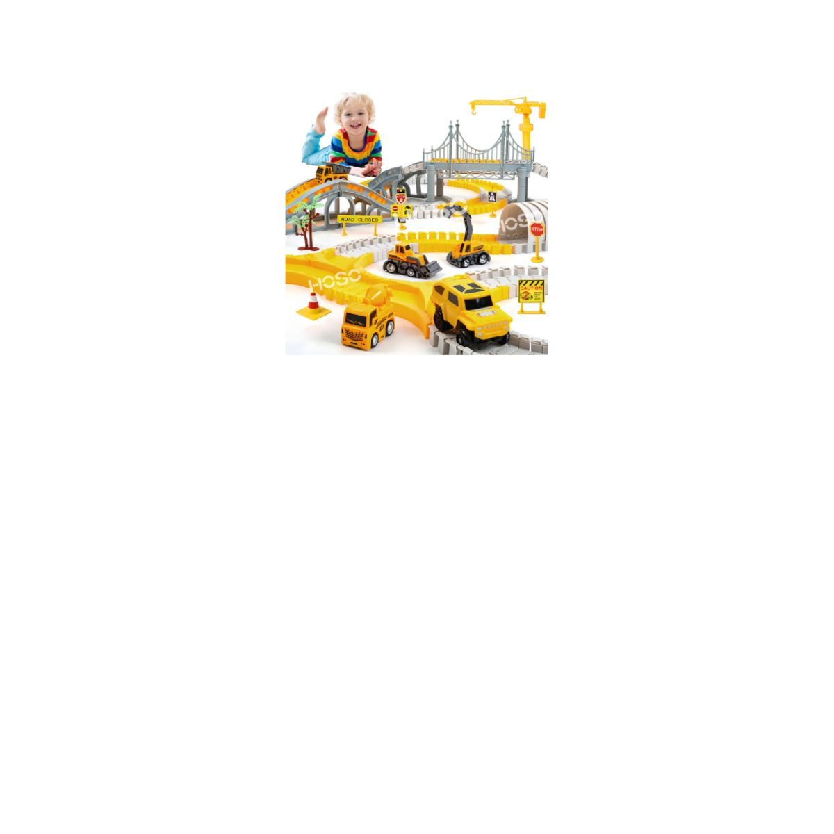 GENERICO - Juguete Pista De Auto Para Niño Bloque De Vehiculo Educativo Color Amarillo