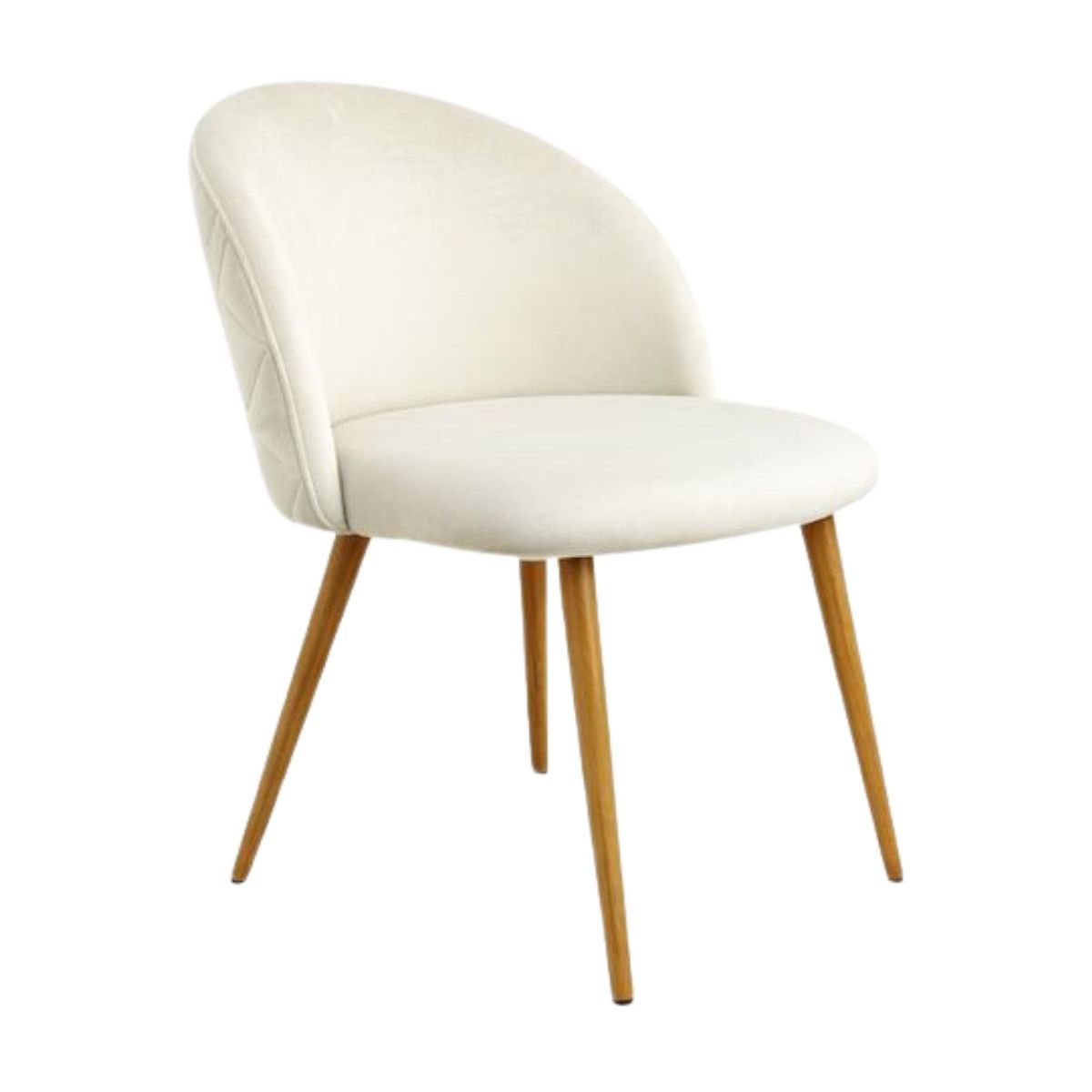 HABITA2 CHILE - Silla Nordic Felpa patas simil madera