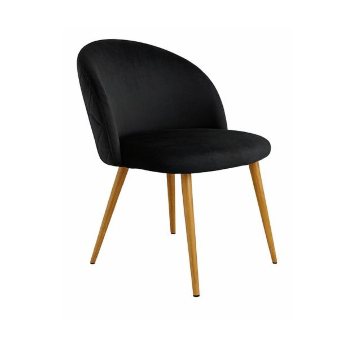 Silla Nordic Felpa patas simil madera, marca HABITA2 CHILE - Foto Principal