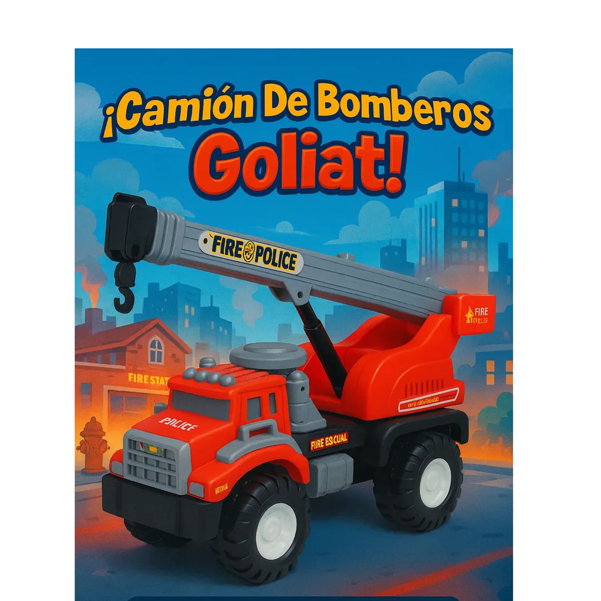 GENERICO - Camión De Bomberos Goliat Grande Juguete