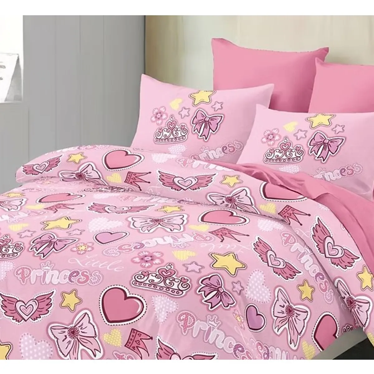 COMPRAPO - Cubrecama Quilt Infantil Liviano 1.5 Pza. Mod Princess + Funda