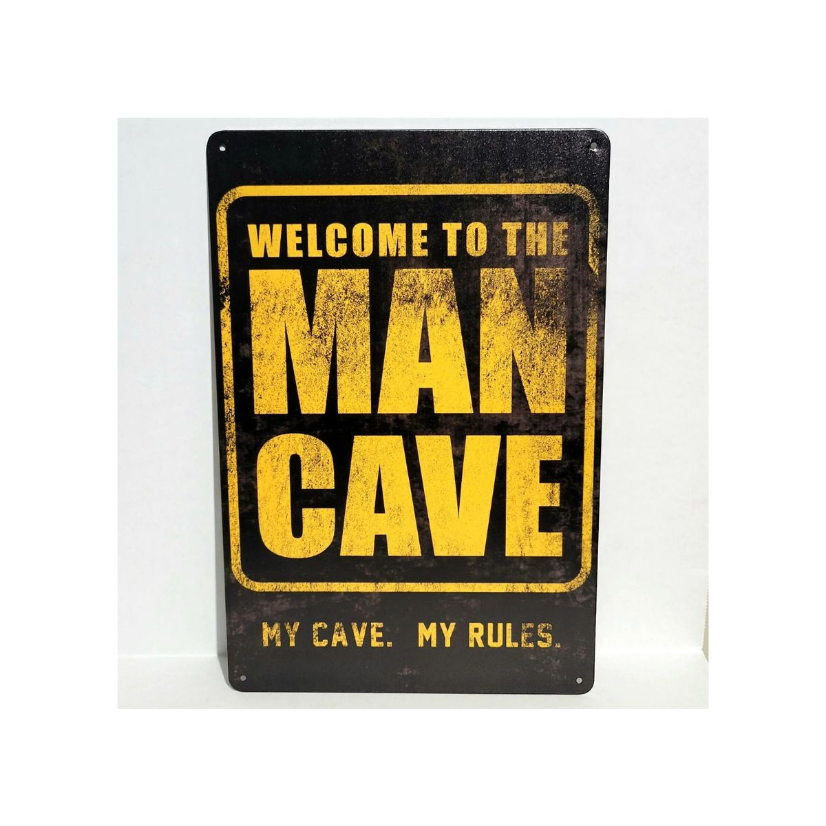 GENERICO - Cuadro Metálico Man Cave 20x30cm Vintage