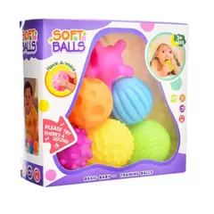 GENERICO - Set de 6 Pelotas Sensoriales Texturizadas para Bebé Educativas