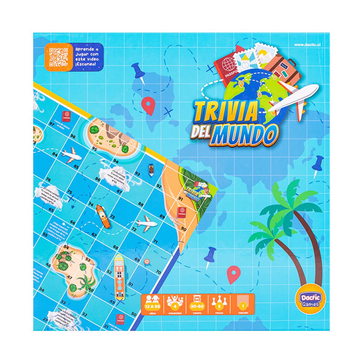 DACTIC - Juego de Mesa Trivia del Mundo Dactic