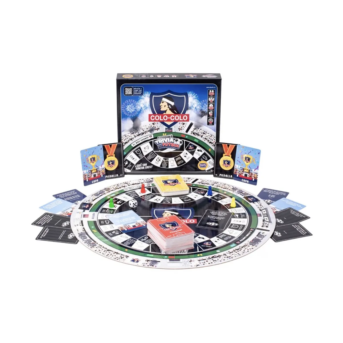 DACTIC - Juego de Mesa Trivia de Fútbol Colo Colo Dactic