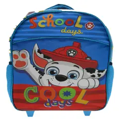 PAW PATROL - Mochila Escolar Con Ruedas Y Cierre Azul Boy 14