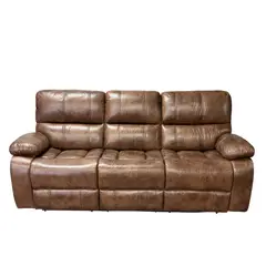 GENERICO - SOFA RECLINABLE ELECTRICO RELAXLINE 3 CUERPOS VINTAGE CAFE/USB