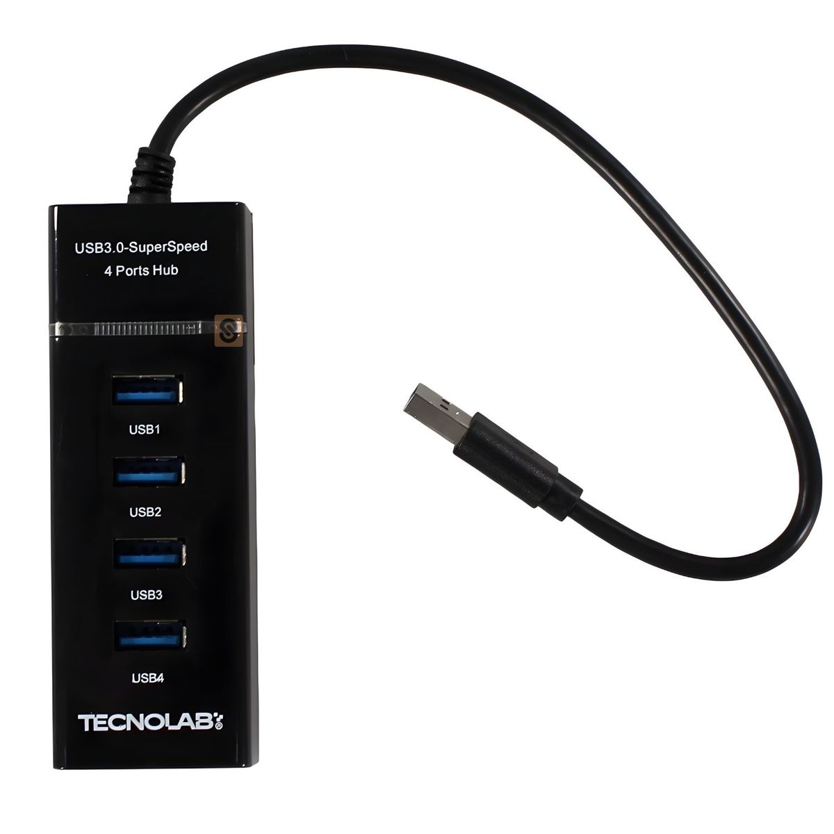 TECNOLAB - Hub USB 4 Puertos SuperSpeed 5Gbps con LED - SC