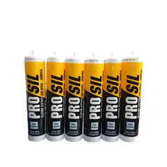 GENERICO - Silicona Acética Trasparente 270 Ml. Prosil 6 Un. By Soudal