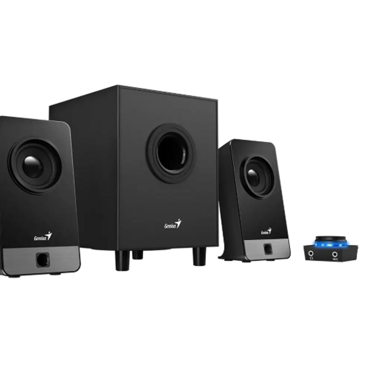 GENIUS - Parlantes Genius Sw-21 300x Con Potencia 10w Color Negro
