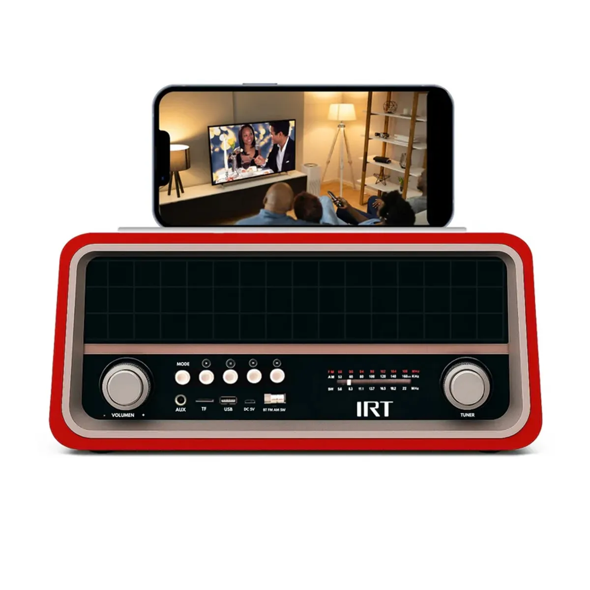 IRT - Radio Retro Vintage IRT Bluetooth AM FM Recargable