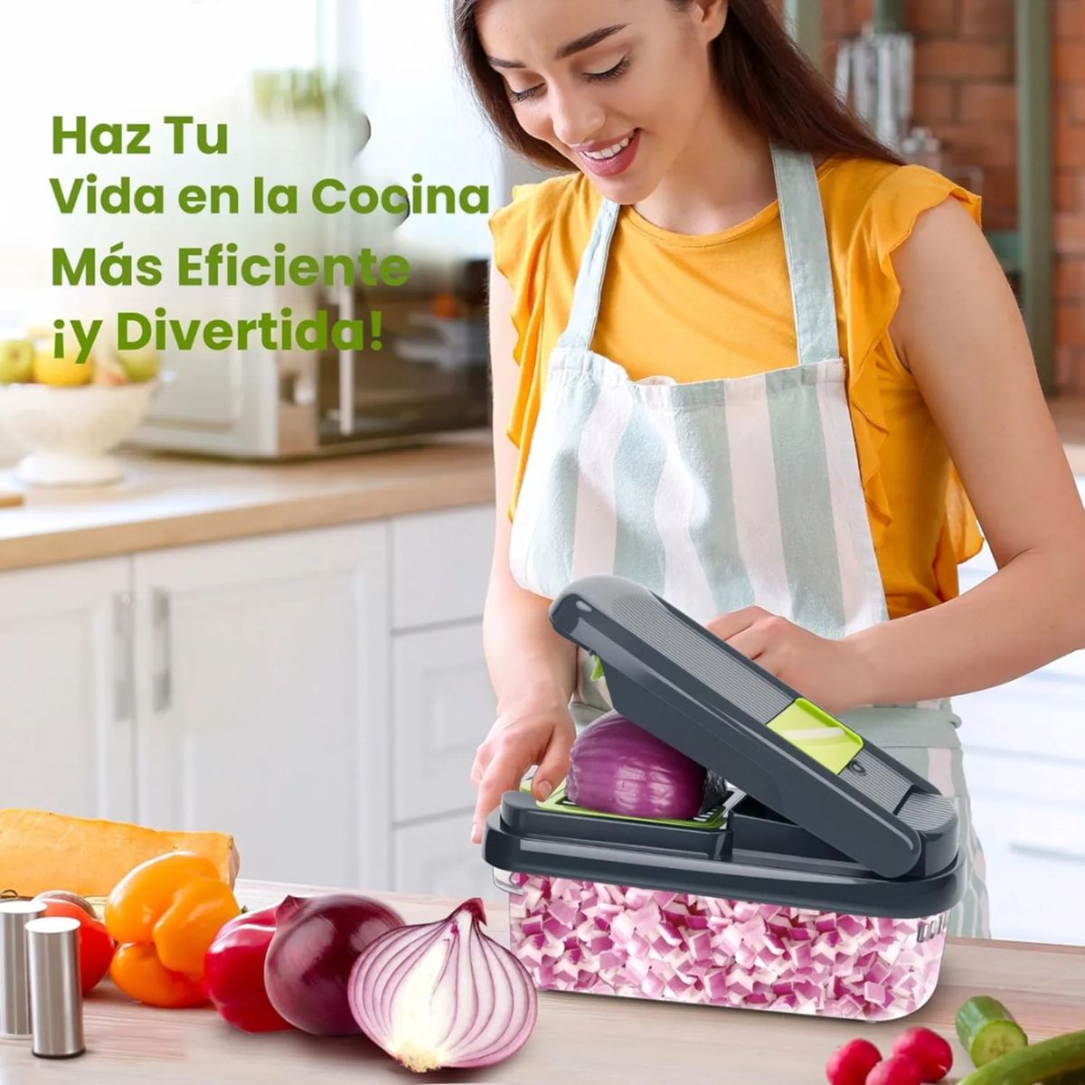 MOVI - Picador y Rallador de verduras y frutas 12 en 1