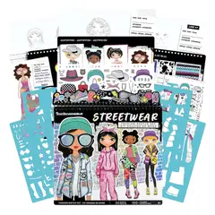 FASHION ANGELS - Cuaderno Libreta Diseñar Moda Streetwear