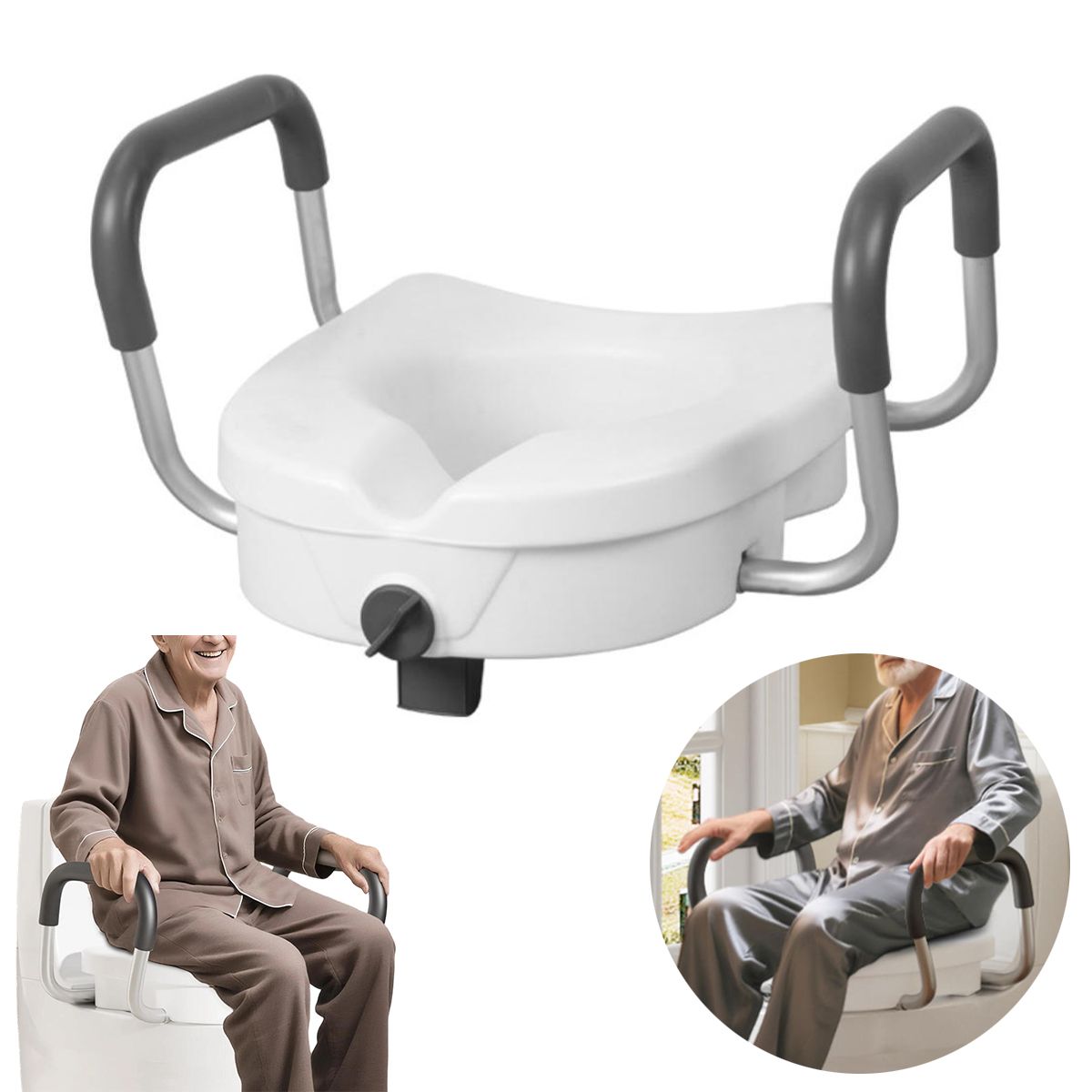 KINDA NICE - Asiento Elevador Para Baño Seguro Y Cómodo