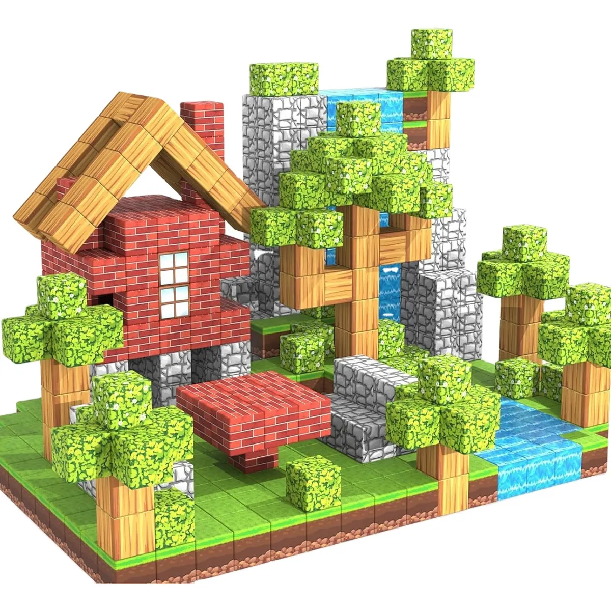 TOYUN TOYUN - Cubos De Construcción Magnéticos Para Niños