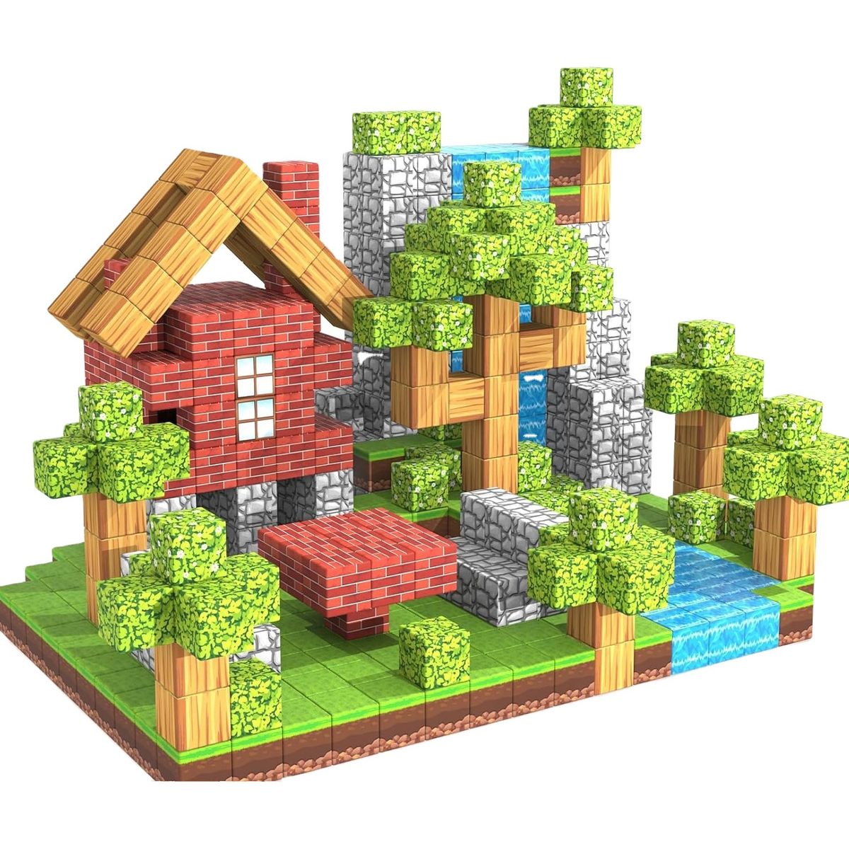 TOYUN TOYUN - Cubos De Construcción Magnéticos Para Niños