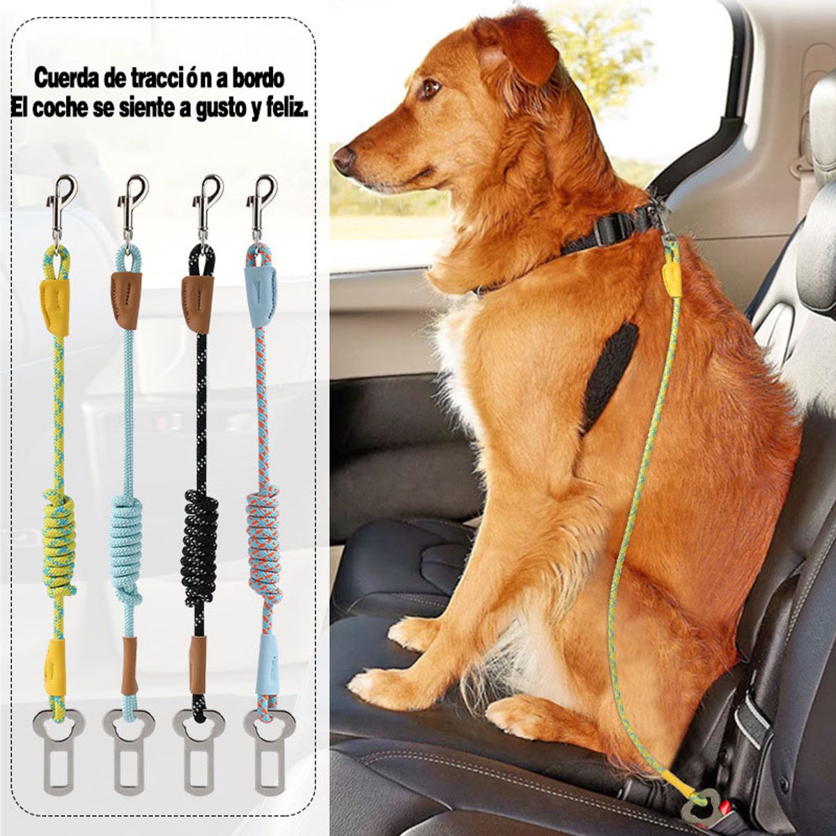 GENERAL - Para Mascotas Cuerda De Tracción De Seguridad A Bordo