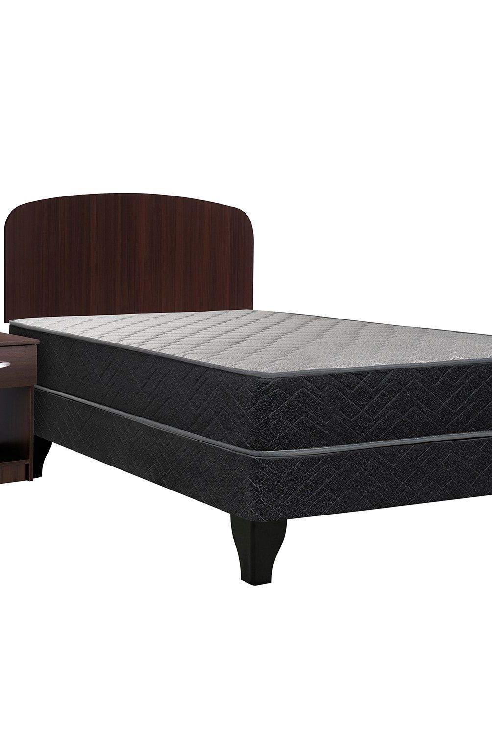 CELTA - Cama Europea Apolo Black 1 Plaza + Set Asturias Celta