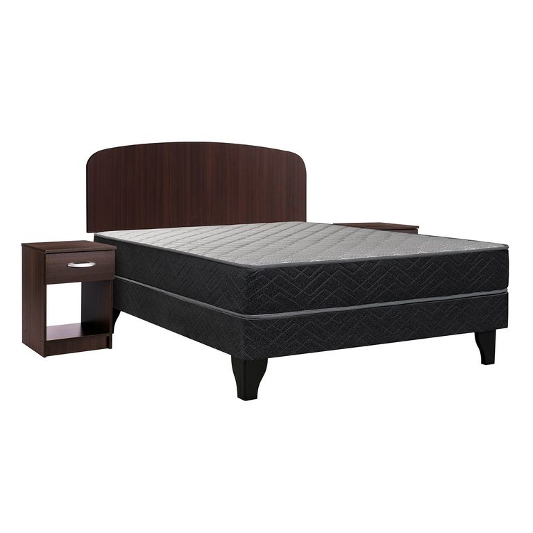 CELTA Cama Europea Apolo Black 2 Plazas