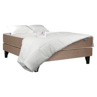 Cama Europea Bamboo + Textil 2 Plazas