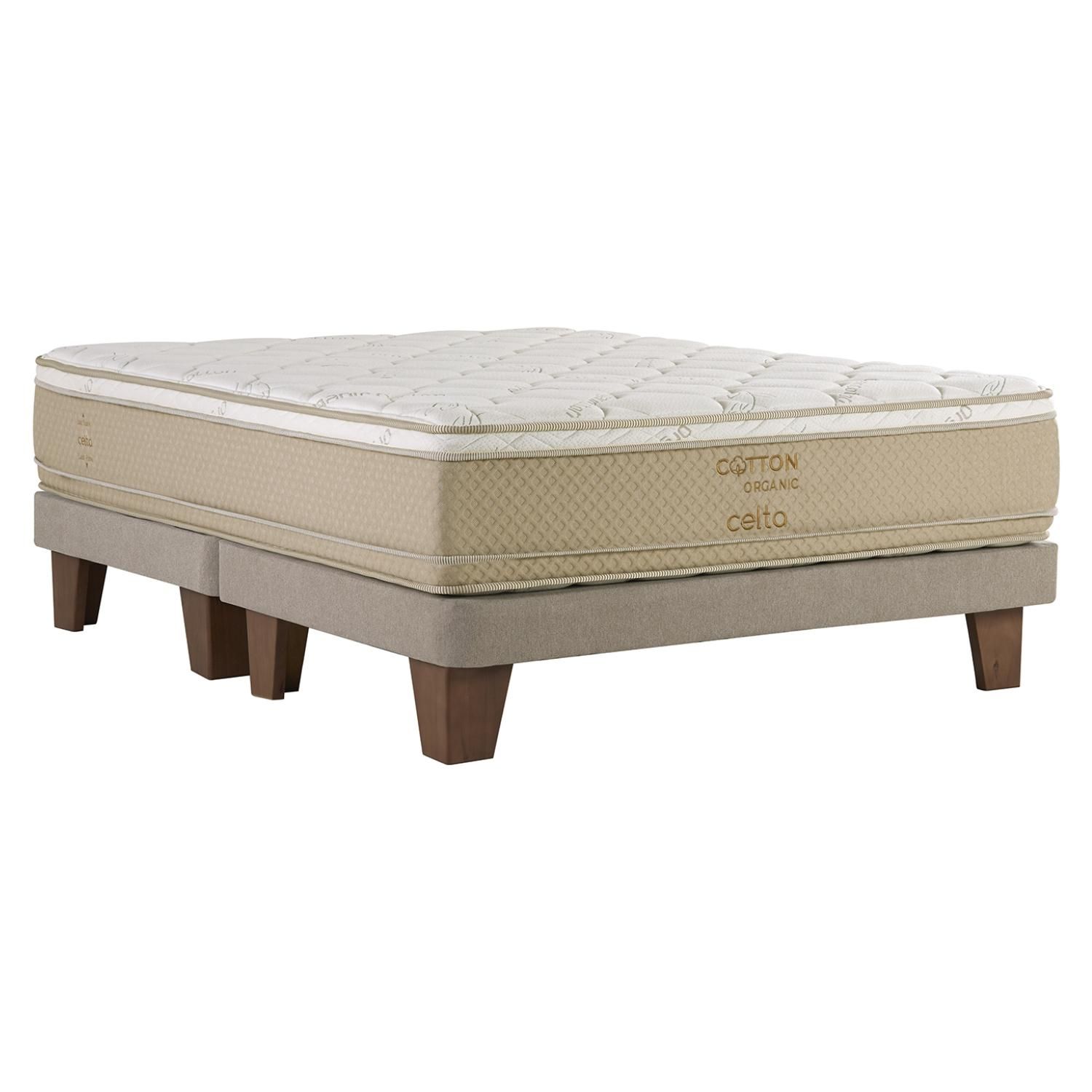 CELTA Cama Europea Organic Cotton Super King X 2.00Mt Base
