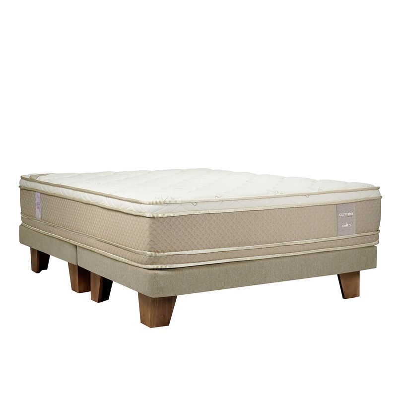 CELTA - Cama Europea Organic Cotton Super King X 2.00Mt Base Dividida Celta
