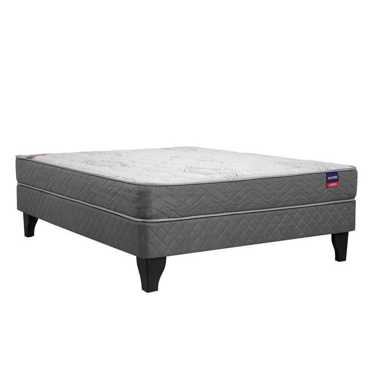 CELTA Cama Europea Danubio 2 Plazas X 1.90Mt Base Normal