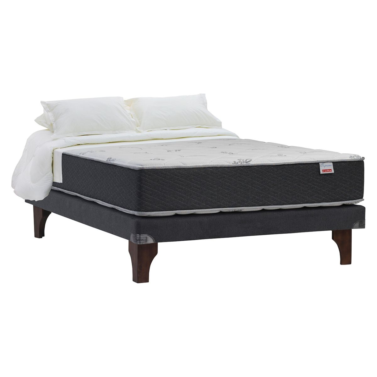 CELTA - Cama Europea Supreme + textil Full x 2 mt. Celta