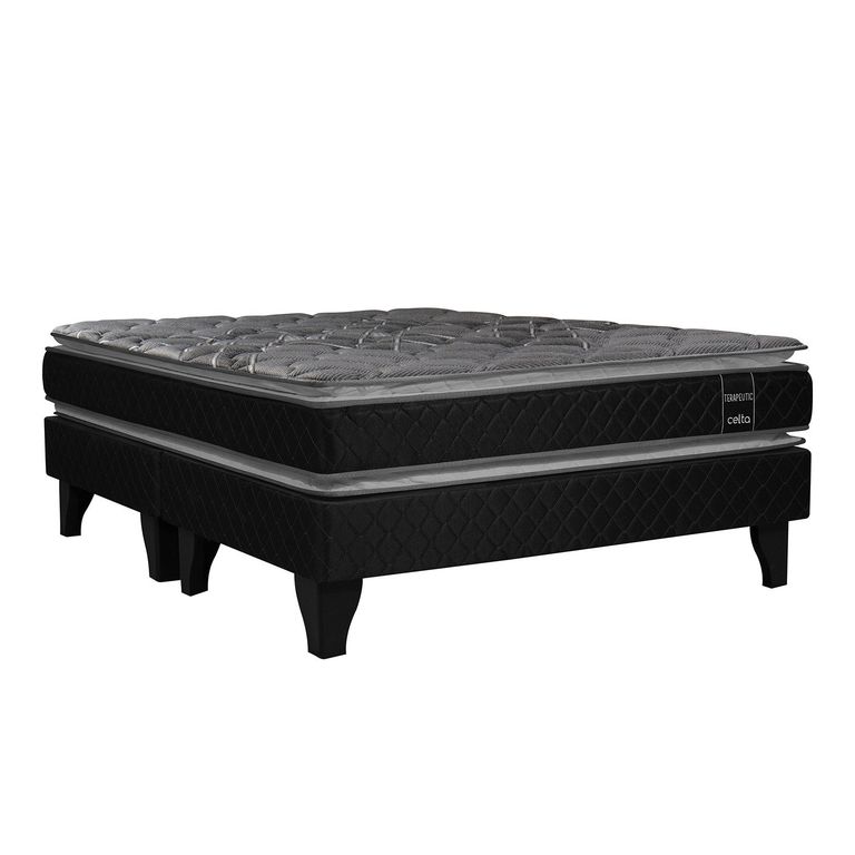 CELTA Cama Europea 2 Plazas Terapeutic 150 x 190 Cm Base Dividida