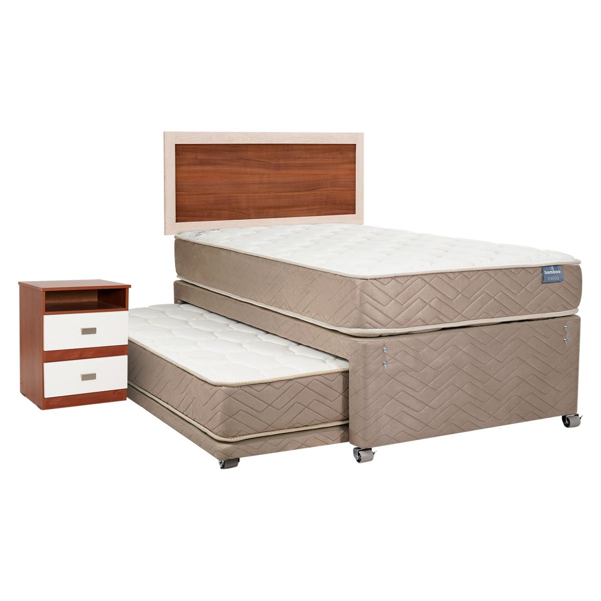 CELTA - Cama Nido Bamboo 1.5 Plaza + Muebles Alicante Celta