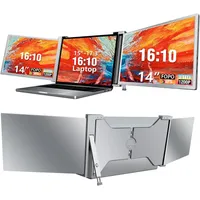 Monitor portátil IPS FHD 1200P con triple pantalla para portátil de 14 pulgadas