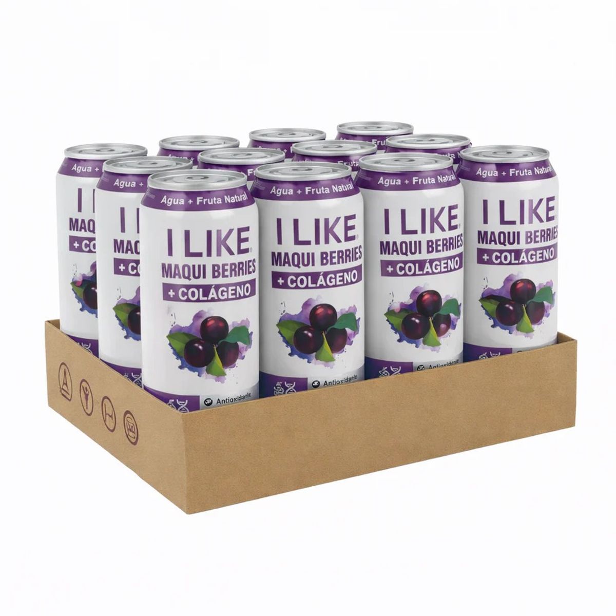 GENERICO - PACK X12 JUGO NATURAL + COLAGENO MAQUI BERRIES 473ML - I LIKE