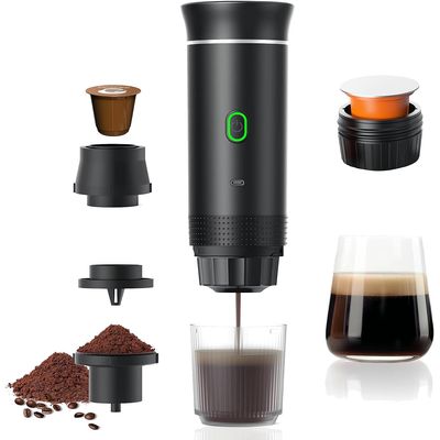 Bluedreamer Cafetera Expreso Eléctrica Portátil, Cafetera