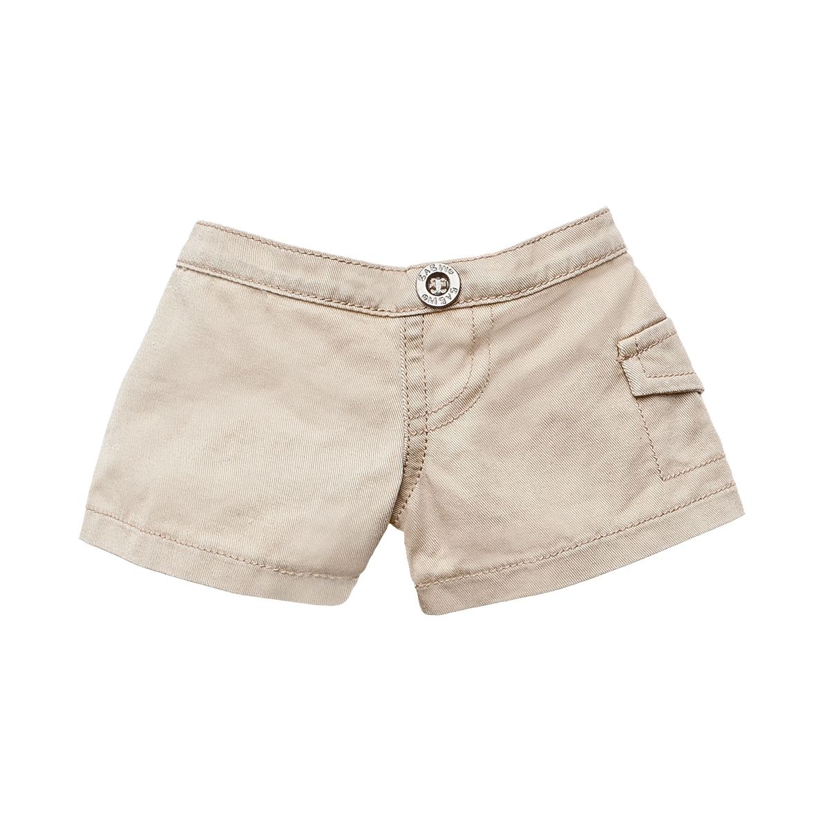 BUILD A BEAR - Pantalones cortos Build a Bear color khaki para peluche