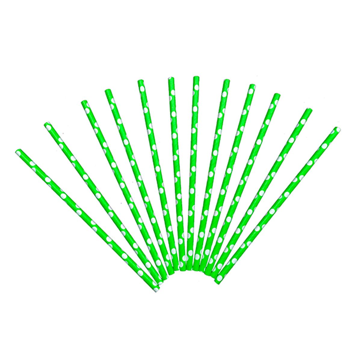 GENERICO - BOMBILLA POLIPAPEL POLKA LIMA X50 PCS X1 UNI