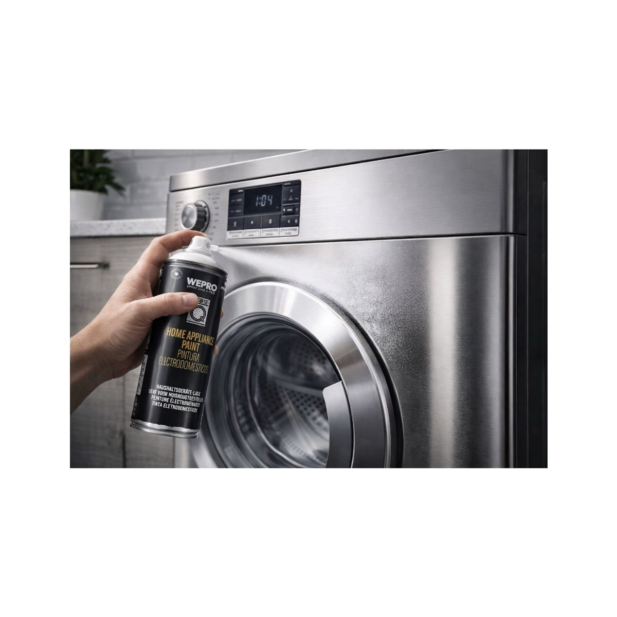 MONTANA COLORS - Pintura para Electrodomesticos Spray 400ml Acero Inoxidable Brillante