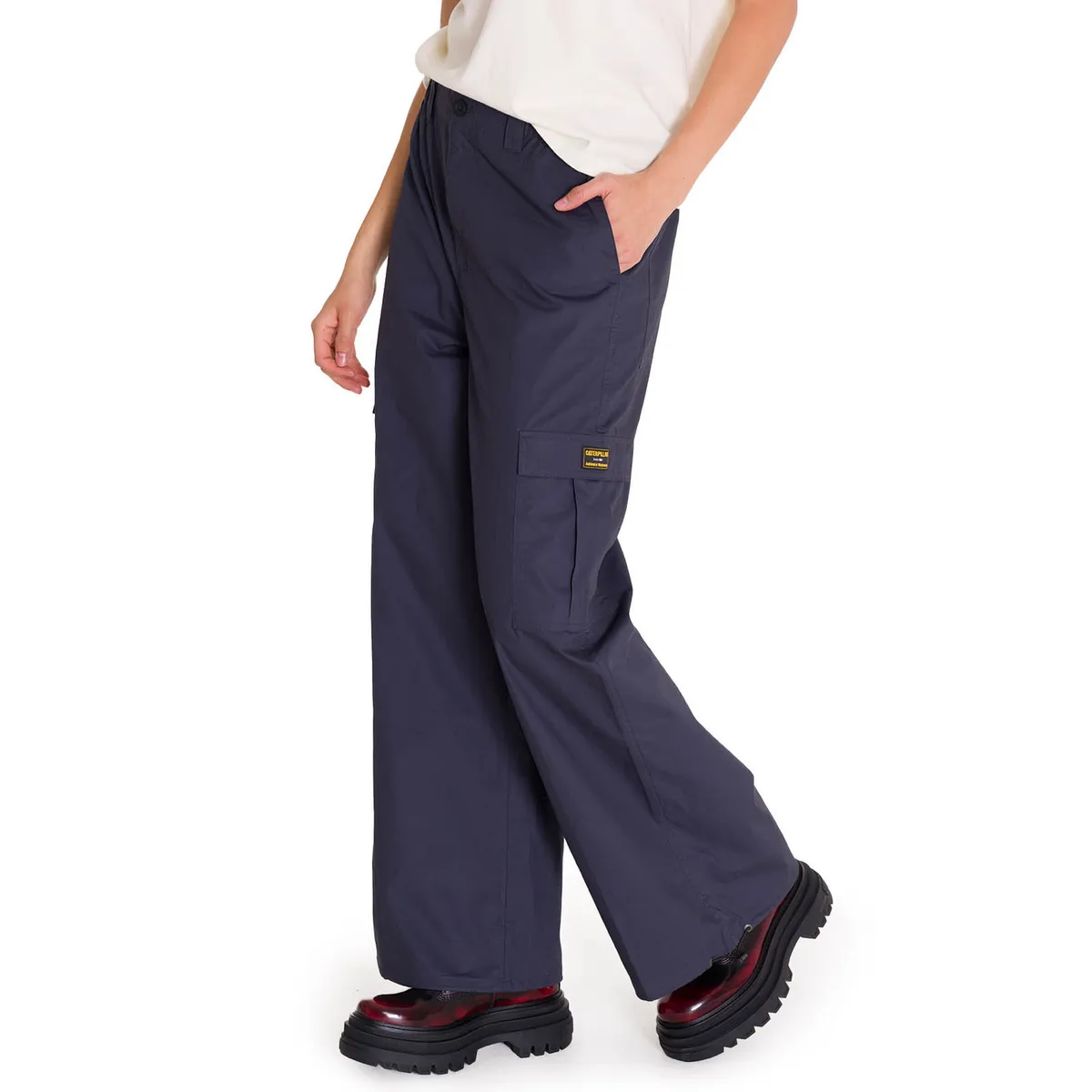 CAT - Pantalones Pull-On Cargo Parachute Mujer Azul CAT
