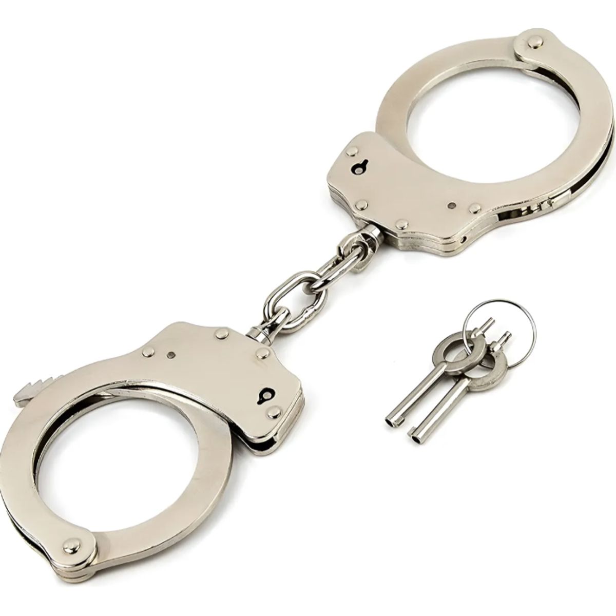 GENERICO - Esposas Policiales Seguridad Militar Metalica Firme Plateado