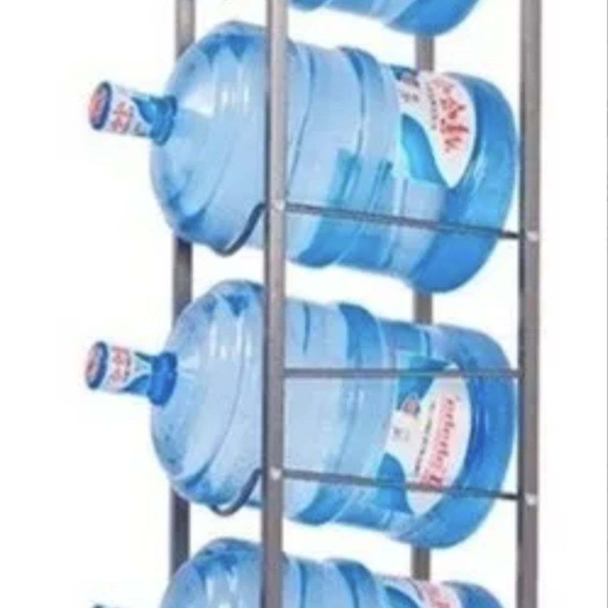 OKAY - Estante Organizador Botellones Agua 20l 4 Bases Blanco