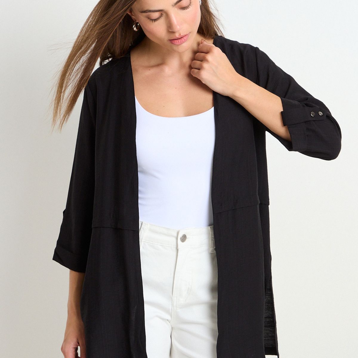 ASH - Tapado Liso Mujer Negro Ash