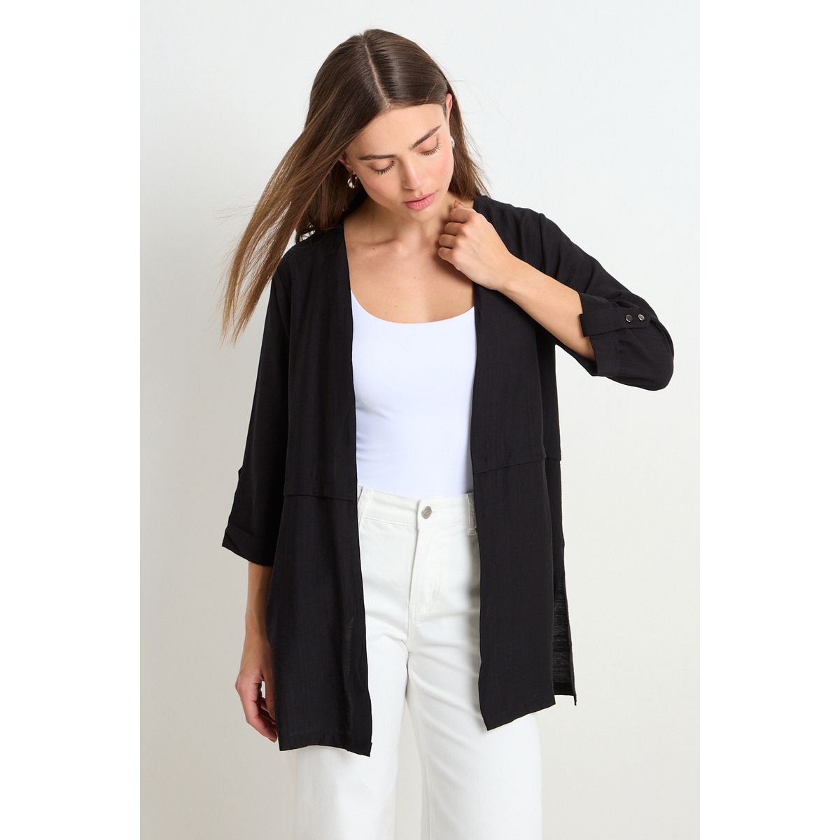 ASH - Tapado Liso Mujer Negro Ash