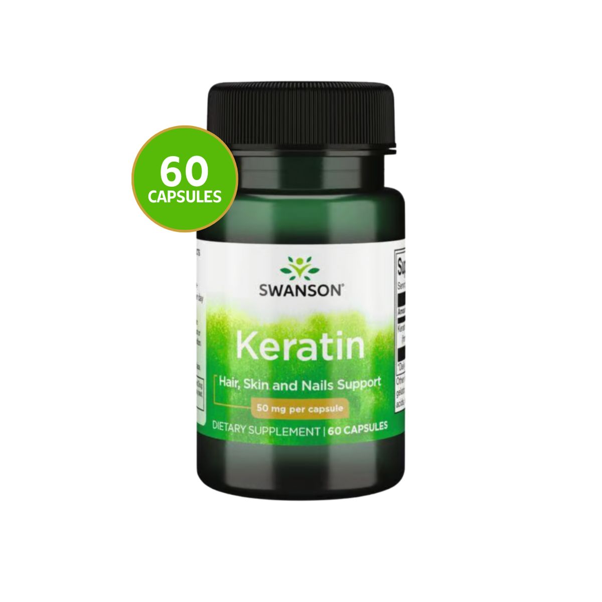 SWANSON - Keratin Swanson 50 mg 60 capsulas