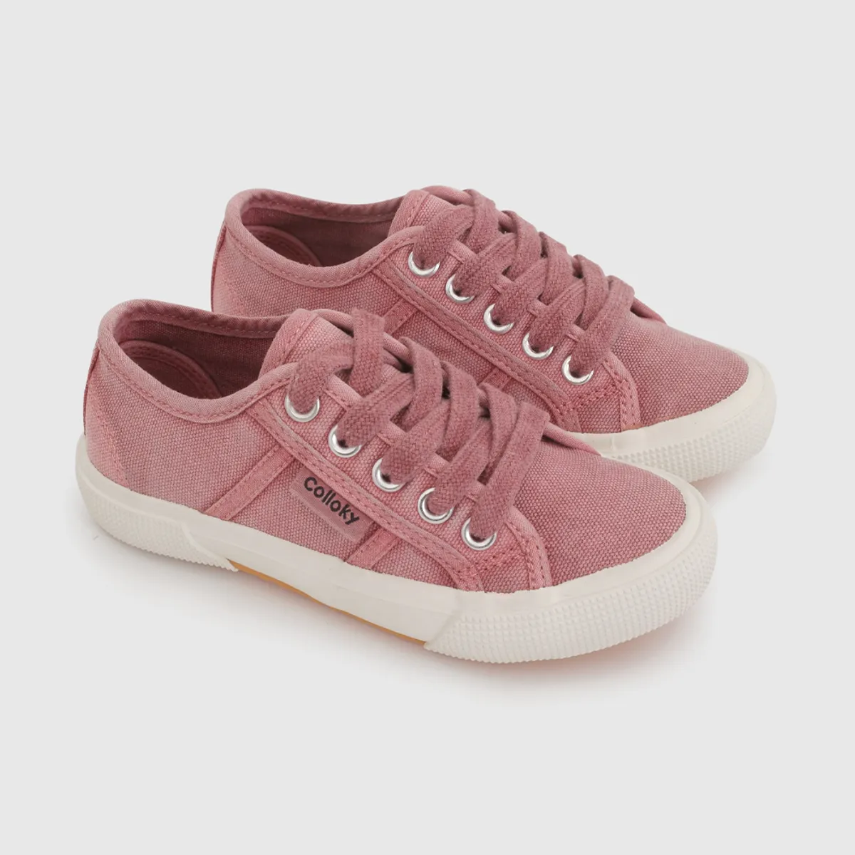 COLLOKY - Zapatilla de Niña Roja de Cordones