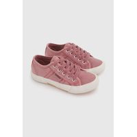 Zapatilla de Niña Roja de Cordones